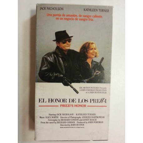 VHS El honor de los Prizzi