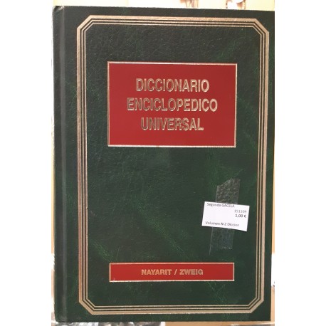 Volumen N-Z Diccionario Enciclopédico Universal